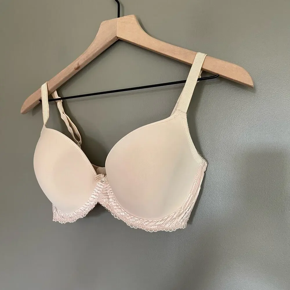 WACOAL La Femme Underwire T-Shirt Bra‎ Sand Size 30DDD Nude Tan Comfortable Lace